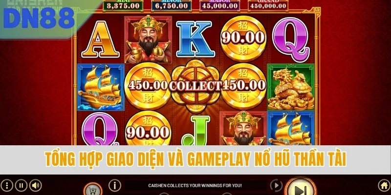 Tổng hợp giao diện và gameplay nổ hũ Thần Tài